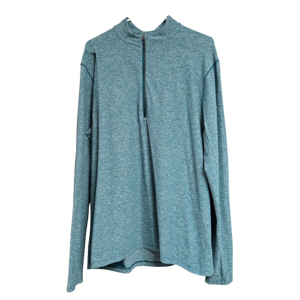 Lululemon Surge Warm 1/2 Zip Pullover Jacket Heathered Teal Green Men's Size L